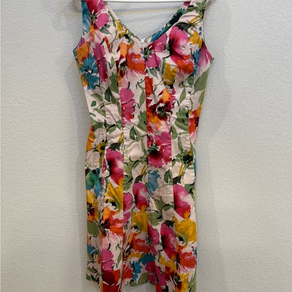 Ralph Lauren Vibrant Floral Mini Dress - Picture 1 of 4